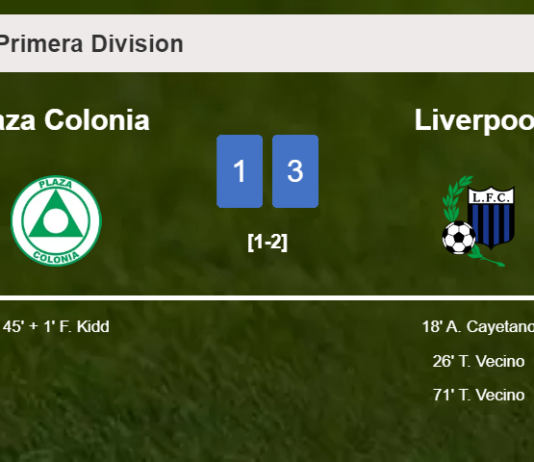 Liverpool tops Plaza Colonia 3-1