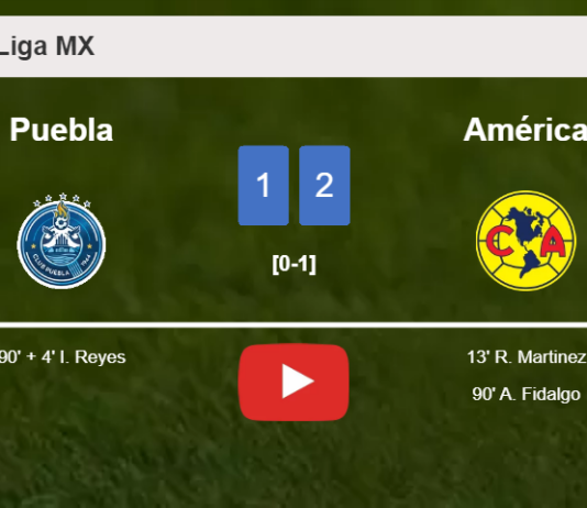 América clutches a 2-1 win against Puebla. HIGHLIGHTS