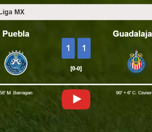 Guadalajara grabs a draw against Puebla. HIGHLIGHTS