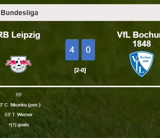 RB Leipzig demolishes VfL Bochum 1848 4-0 with a fantastic performance