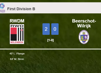 RWDM beats Beerschot-Wilrijk 2-0 on Saturday