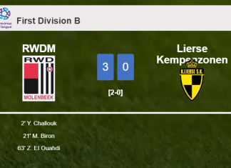RWDM overcomes Lierse Kempenzonen 3-0