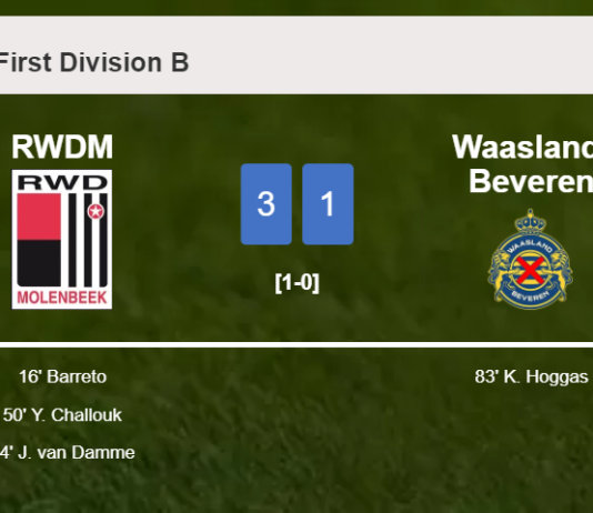 RWDM prevails over Waasland-Beveren 3-1