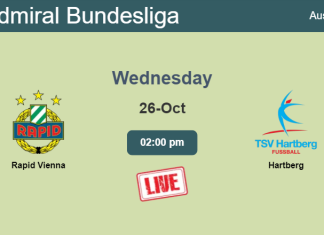 How to watch Rapid Vienna vs. Hartberg on live stream and at what time