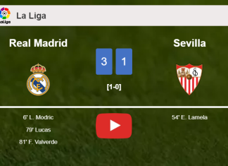 Real Madrid beats Sevilla 3-1. HIGHLIGHTS