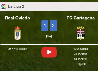 FC Cartagena defeats Real Oviedo 3-1. HIGHLIGHTS
