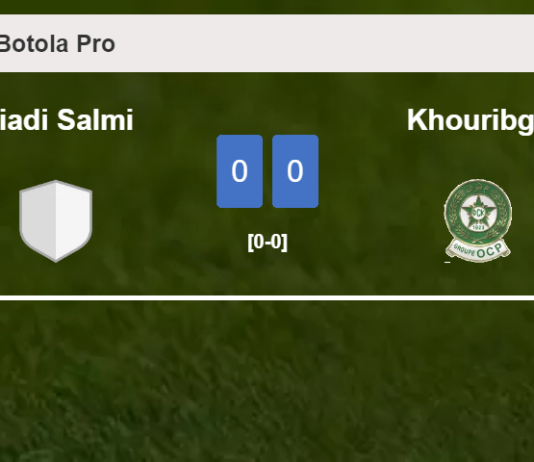 Riadi Salmi draws 0-0 with Khouribga on Saturday