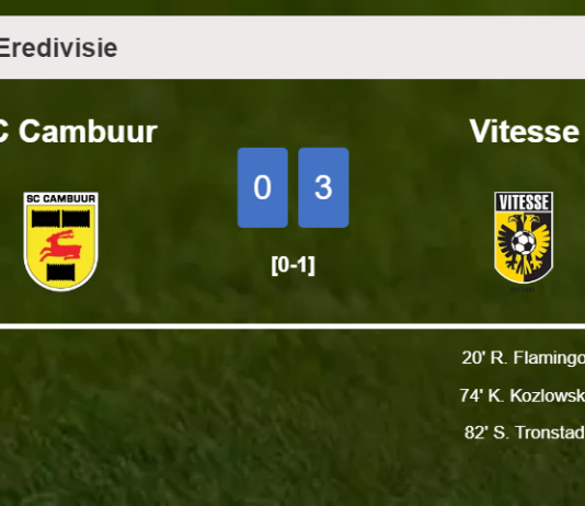 Vitesse beats SC Cambuur 3-0