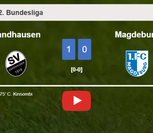 Sandhausen beats Magdeburg 1-0 with a goal scored by C. Kinsombi. HIGHLIGHTS