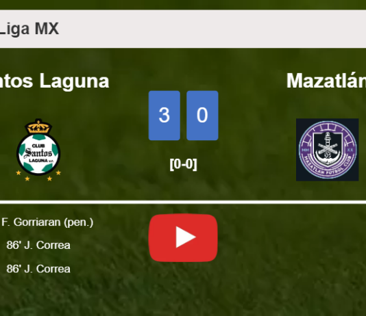 Santos Laguna conquers Mazatlán 3-0. HIGHLIGHTS