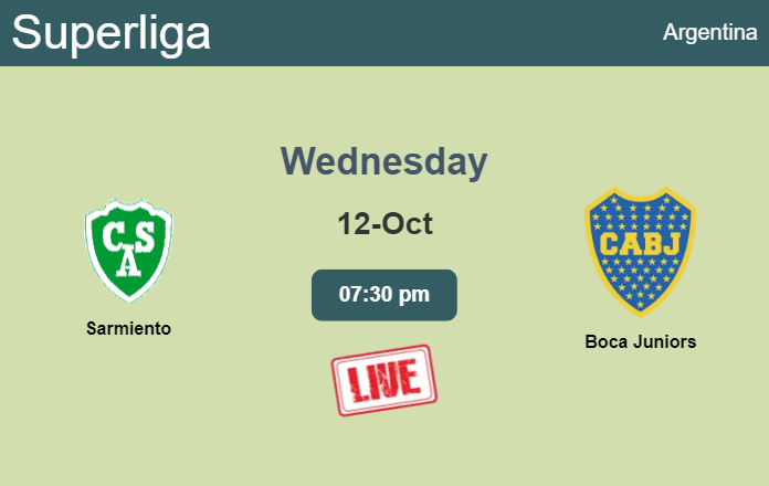 How to watch Sarmiento vs. Boca Juniors on live stream and at what time