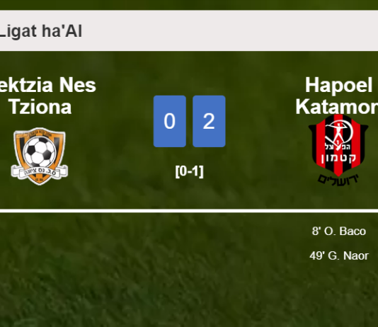 Hapoel Katamon surprises Sektzia Nes Tziona with a 2-0 win