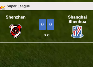Shenzhen stops Shanghai Shenhua with a 0-0 draw