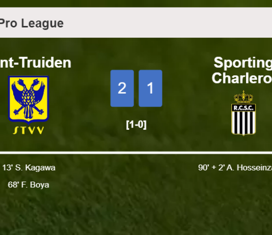 Sint-Truiden grabs a 2-1 win against Sporting Charleroi