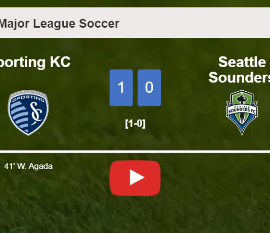 Sporting KC beats Seattle Sounders 1-0 with a goal scored by W. Agada. HIGHLIGHTS