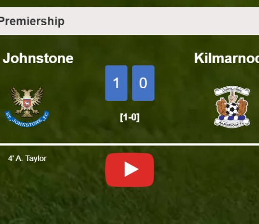 St. Johnstone conquers Kilmarnock 1-0 with a late and unfortunate own goal from A. Taylor. HIGHLIGHTS