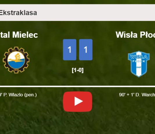 Wisła Płock seizes a draw against Stal Mielec. HIGHLIGHTS