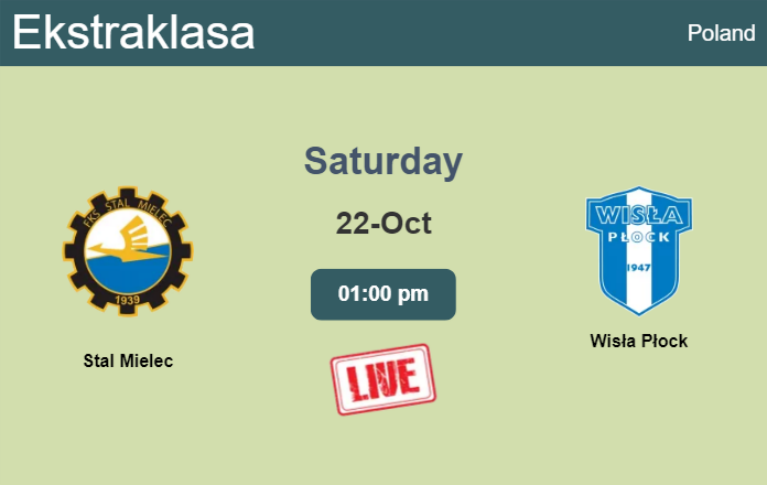 How to watch Stal Mielec vs. Wisła Płock on live stream and at what time