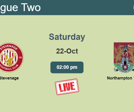 How to watch Stevenage vs. Northampton Town on live stream and at what time