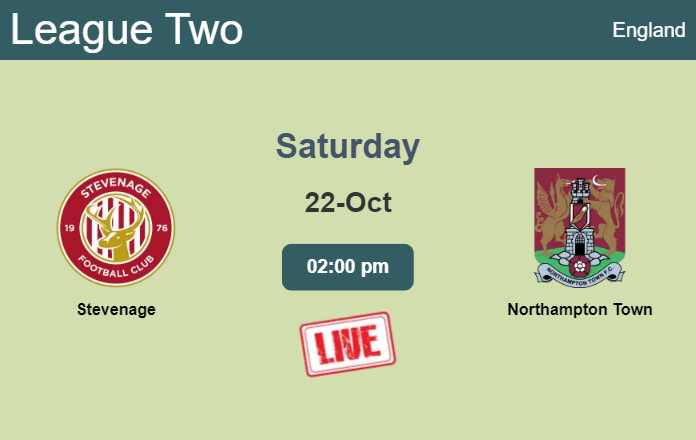 How to watch Stevenage vs. Northampton Town on live stream and at what time