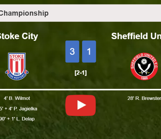 Stoke City conquers Sheffield United 3-1. HIGHLIGHTS