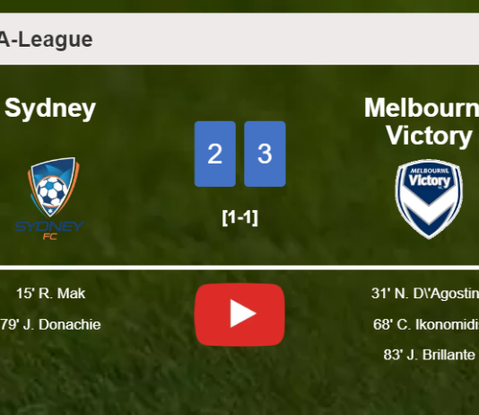 Melbourne Victory beats Sydney 3-2. HIGHLIGHTS