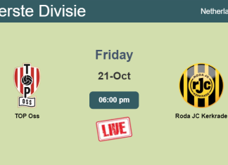 How to watch TOP Oss vs. Roda JC Kerkrade on live stream and at what time