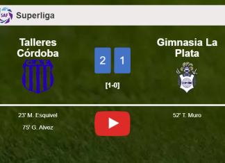 Talleres Córdoba overcomes Gimnasia La Plata 2-1. HIGHLIGHTS