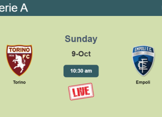 How to watch Torino vs. Empoli on live stream and at what time