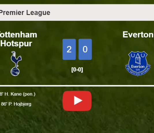 Tottenham Hotspur surprises Everton with a 2-0 win. HIGHLIGHTS