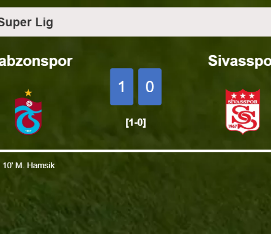 Trabzonspor conquers Sivasspor 1-0 with a goal scored by M. Hamsik