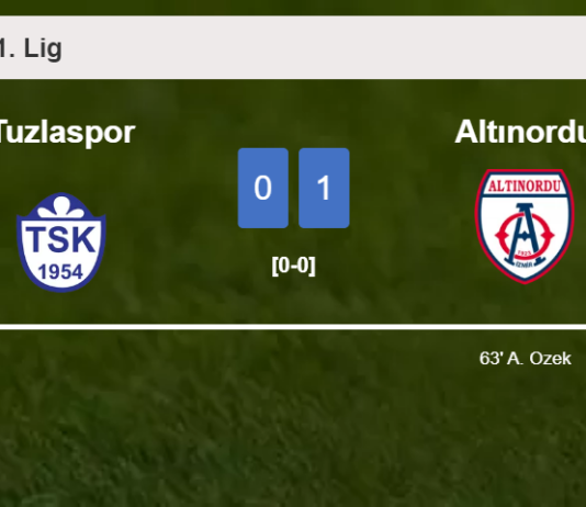 Altınordu prevails over Tuzlaspor 1-0 with a goal scored by A. Ozek