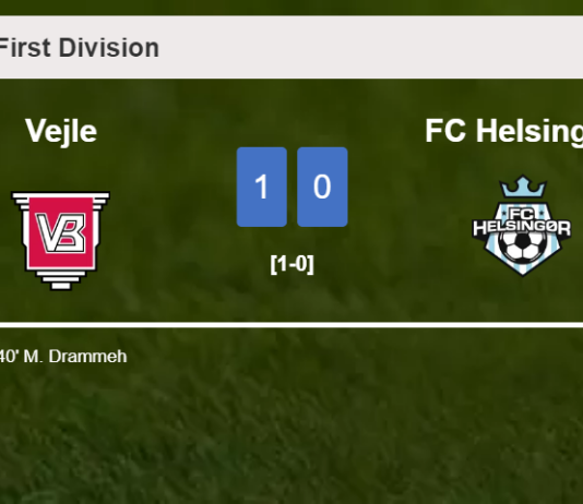 Vejle conquers FC Helsingør 1-0 with a goal scored by M. Drammeh