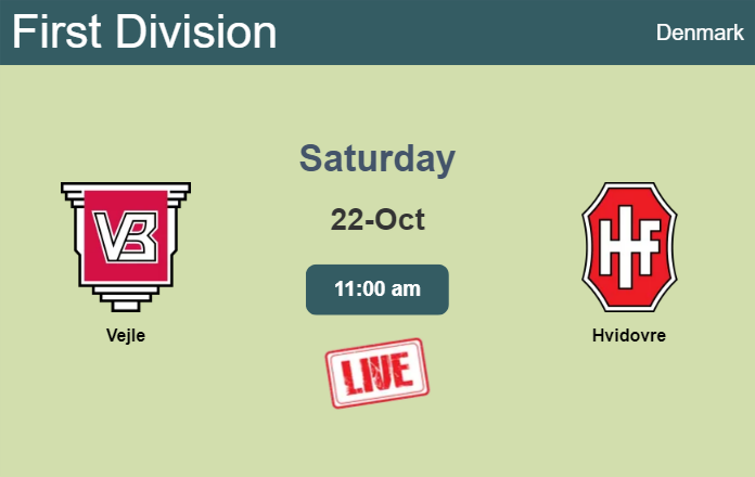 How to watch Vejle vs. Hvidovre on live stream and at what time