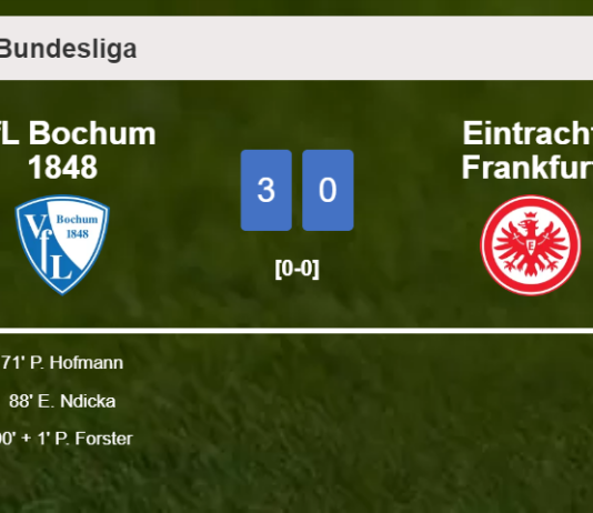 VfL Bochum 1848 overcomes Eintracht Frankfurt 3-0