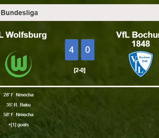 VfL Wolfsburg annihilates VfL Bochum 1848 4-0 with a fantastic performance