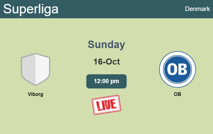 How to watch Viborg vs. OB on live stream and at what time
