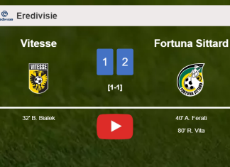 Fortuna Sittard recovers a 0-1 deficit to overcome Vitesse 2-1. HIGHLIGHTS