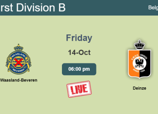 How to watch Waasland-Beveren vs. Deinze on live stream and at what time
