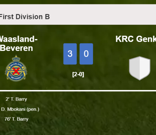 Waasland-Beveren crushes KRC Genk II with 2 goals from T. Barry
