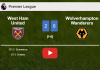 West Ham United beats Wolverhampton Wanderers 2-0 on Saturday. HIGHLIGHTS