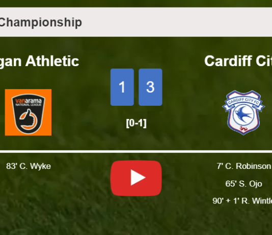Cardiff City overcomes Wigan Athletic 3-1. HIGHLIGHTS