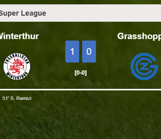 Winterthur overcomes Grasshopper 1-0 with a goal scored by S. Ramizi