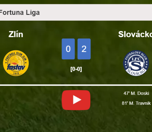 Slovácko overcomes Zlín 2-0 on Sunday. HIGHLIGHTS