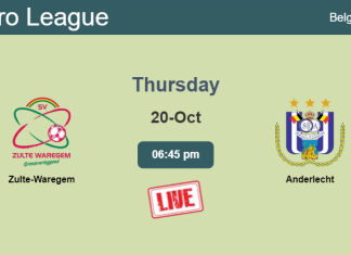 How to watch Zulte-Waregem vs. Anderlecht on live stream and at what time