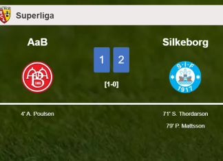 Silkeborg recovers a 0-1 deficit to beat AaB 2-1