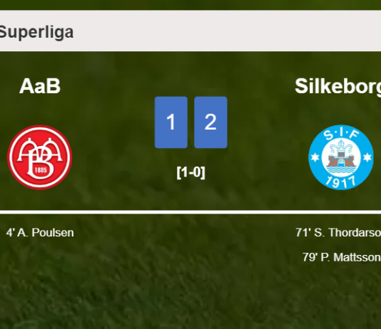 Silkeborg recovers a 0-1 deficit to beat AaB 2-1