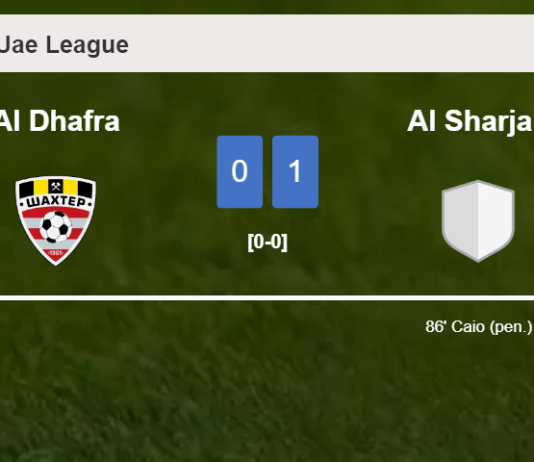 Al Sharjah beats Al Dhafra 1-0 with a late goal scored by Caio