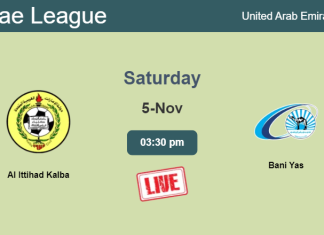 How to watch Al Ittihad Kalba vs. Bani Yas on live stream and at what time