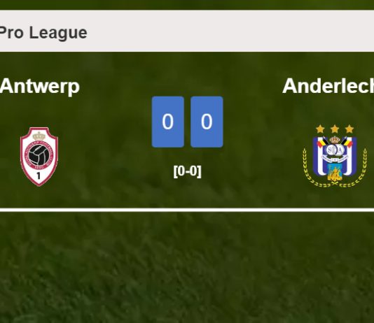 Antwerp draws 0-0 with Anderlecht on Sunday